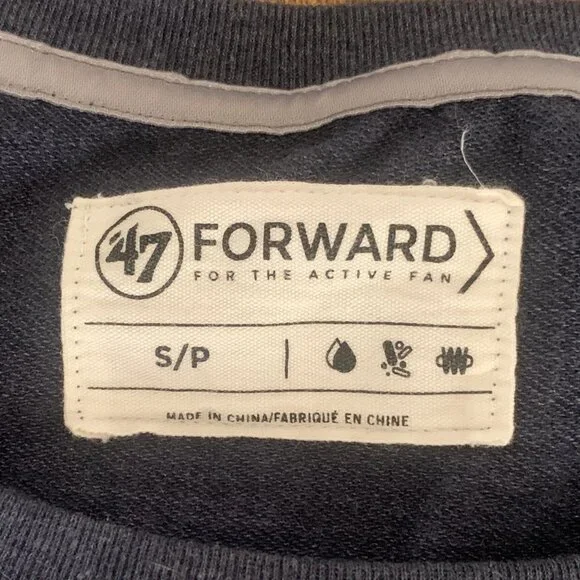 '47 FORWARD NFL Seattle Seahawks Sweater Tee TOP SP S blue - Picture 5 of 9